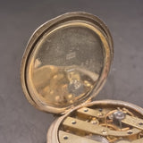 Antique Silver Ladies Dent and Sons Fob Pocket Watch Half Hunter