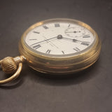 Antique Gold Plated Waltham Fob Pocket Watch by John Mason