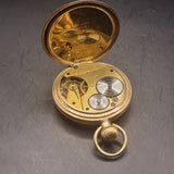 Antique Gold Plated Waltham Fob Pocket Watch by John Mason