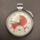 Vintage Chrome Plated Ingersoll Referee Pocket Stop Watch