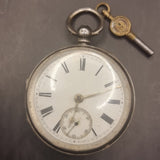 Antique Victorian Silver Fob Pocket Watch Robert Bragge 1888