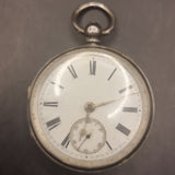 Antique Victorian Silver Fob Pocket Watch Robert Bragge 1888
