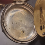 Antique Victorian Silver Fob Pocket Watch Robert Bragge 1888