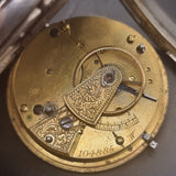 Antique Victorian Silver Fob Pocket Watch Robert Bragge 1888