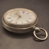 Antique Victorian Silver Fob Pocket Watch Robert Bragge 1888