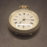 Antique Silver Ladies Fob Pocket Watch by Stockwell & Co (George Stockwell) 1910