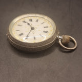 Antique Silver Ladies Fob Pocket Watch by Stockwell & Co (George Stockwell) 1910