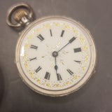 Antique Silver Ladies Fob Pocket Watch by Stockwell & Co (George Stockwell) 1910