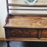 Antique 18th Century Oak Dresser with Plate Rack