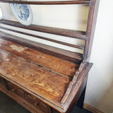 Antique 18th Century Oak Dresser with Plate Rack