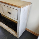 Antique Circa 1900 Reclaimed Painted Pine Dresser Base