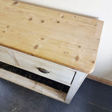 Antique Circa 1900 Reclaimed Painted Pine Dresser Base