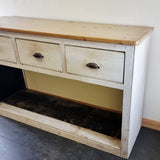 Antique Circa 1900 Reclaimed Painted Pine Dresser Base