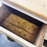 Antique Circa 1900 Reclaimed Painted Pine Dresser Base