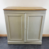 Antique 19th Century Painted Pine Cupboard.