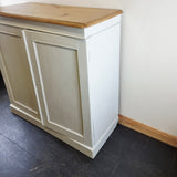 Antique 19th Century Painted Pine Cupboard.