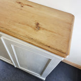 Antique 19th Century Painted Pine Cupboard.