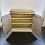 Antique 19th Century Painted Pine Cupboard.