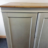 Antique 19th Century Painted Pine Cupboard.