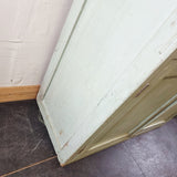 Antique Style 20th Century Painted Pine Cupboard with Drawers.