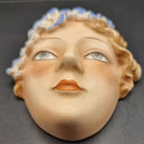 Antique German Goebel Bee Back Stamp Wall Mask or Face Art Deco