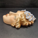 Antique German Goebel Bee Back Stamp Wall Mask or Face Art Deco