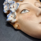 Antique German Goebel Bee Back Stamp Wall Mask or Face Art Deco