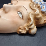 Antique German Goebel Bee Back Stamp Wall Mask or Face Art Deco