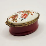 Halcyon Days Enamels Tulips British Museum collection Trinket Pill Box