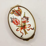 Halcyon Days Enamels Tulips British Museum collection Trinket Pill Box