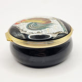 Halcyon Days Enamels Mosaic of a Cockerel Enamel Trinket or Pill Box