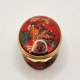 Halcyon Days Enamels Ming Dynasty Stye V and A Trinket Pill Box