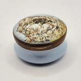 Crummles and Co Long Haired Pekingese Dog Enamel Trinket or Pill Box