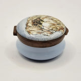 Crummles and Co Long Haired Pekingese Dog Enamel Trinket or Pill Box