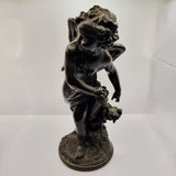 Antique 19th Century French Bronze Cupid Cherub