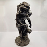 Antique 19th Century French Bronze Cupid Cherub