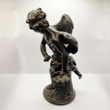 Antique 19th Century French Bronze Cupid Cherub