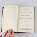 The Prince of the House of David The Lilly Series c.1880 Antique Hardback Book
