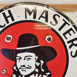 Rare and Unusual Vintage Dutch Masters Paints Double-sided Enamel Sign