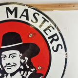 Rare and Unusual Vintage Dutch Masters Paints Double-sided Enamel Sign