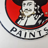 Rare and Unusual Vintage Dutch Masters Paints Double-sided Enamel Sign