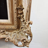 Antique Portrait of a Gentleman in 19th Century Attire Large Oil on Canvas