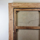 Antique Portrait of a Gentleman in 19th Century Attire Large Oil on Canvas