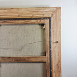 Antique Portrait of a Gentleman in 19th Century Attire Large Oil on Canvas