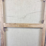 Antique Portrait of a Gentleman in 19th Century Attire Large Oil on Canvas