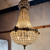 Antique Style French Empire Style Gilt Chandelier 75cm