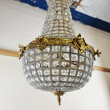 Antique Style French Empire Style Gilt Chandelier 65cm