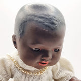 Rare Armand Marseille 362 Model Black Bisque Head with Moving Eyes and Teeth