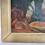 Victorian 19th Century Still Life Oil on Canvas