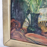 Victorian 19th Century Still Life Oil on Canvas